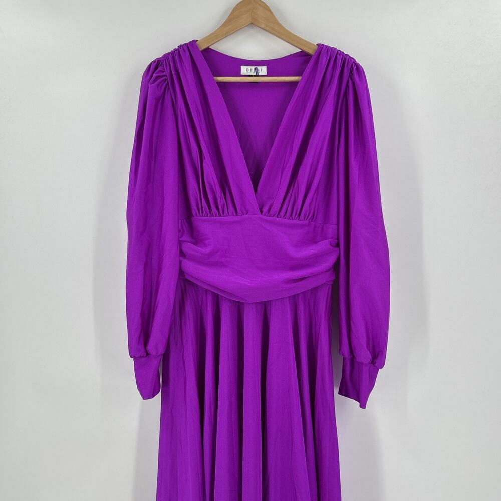 Delfi Collective Tilly Dress Womens Size L Purple Spandex Made in USA